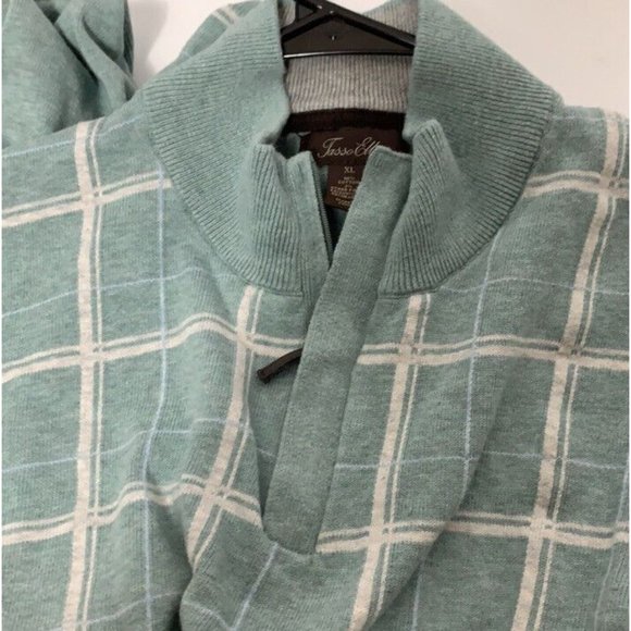 Tasso Elba 98% Cotton Quarter Zip Sweater - Picture 4 of 7